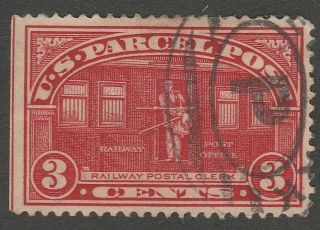 Usa Scott Q3 Parcel Post 3¢ Railway Postal Clerk (q3 - 5)