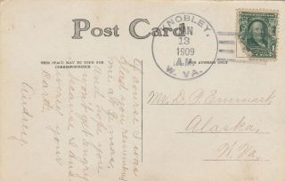 1909 Knobley W Va West Virginia Dpo Mineral County 1882/1913 R4 On Postcard