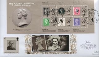 Gb 2017 Benhams Gold Fdc Machin Definitive Minisheet Mayfair Postmark Stamps