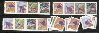 2013 Flag For All Seasons 4766 - 69,  4770 - 73,  4774 - 77 Strips Of 4 And 12 Singles