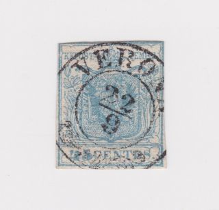 Lombardy And Venetia - 1850 Postally 45 C Blue Type I Imperf Sg 5