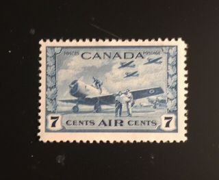 Stamps Canada C8 7c Deep Blue Mnh Air Mail Stamp Of 1943.