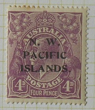 N.  W.  Pacific Islands - 1918 - Sg123 - 4d Mm