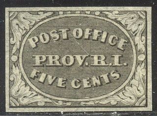 U.  S.  10x1r - 1846 5c Black,  Provisional,  Reprint ($65)