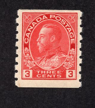 Canada 130 3 Cent Carmine King George V Admiral Issue Coil Mlh
