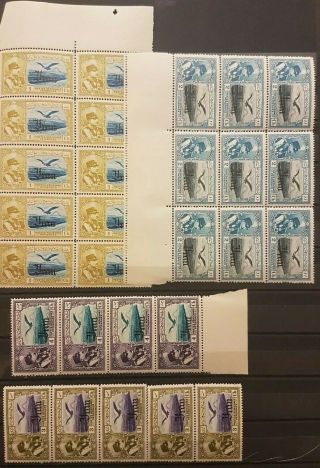 1935 1persia Stamp Airmail Block Of Mnh 1persian Stamp Postal History High Value