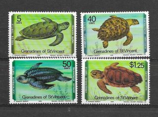 St Vincent - Grens,  1978 Turtles Set Of 4 Nh