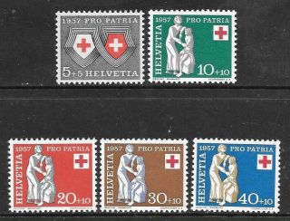 Switzerland - 1957.  Pro Patria - Set Of 5,  Mnh