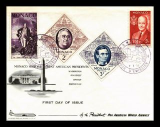 Dr Jim Stamps American President Fdc Combo Monaco European Size Cover