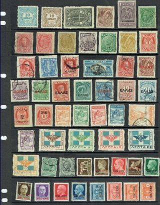 55 Crete,  Corfu,  Ionian Islands Greece Stamps Early 20th Century