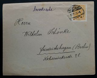 Scarce 1928 Austria Cover Ties 80kr Yellow Stamp Canc Vienna To Berlin