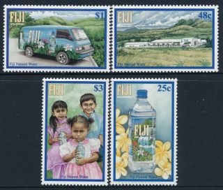 2002 Fiji Natural Water Set Of 4 Fine Mnh