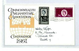 GB First Day Cover 1961 Commonwealth Parliamentary Assoc FDC {samwells} CT35 2