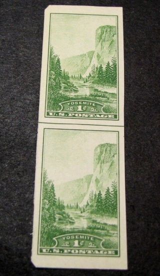 Us Stamp Scott 756 Yosemite 1935 Mnh Horiz.  Line Pair C422