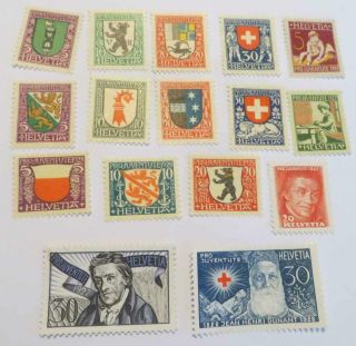 Switzerland 1925 - 28 Childrens Fund Sets X4 Different