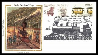 Mayfairstamps Us Fdc 1988 La Junta Early Settlers Day Train Colorado First Day C
