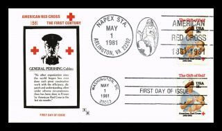 Dr Jim Stamps Us Red Cross Nurse Combo Napex Event Fdc Cover H M Cachet