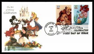 Mayfairstamps Us Fdc 2005 Little Mermaid Lion King Disney Combo Edken First Day