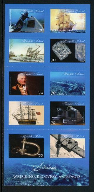 Norfolk Island Scott 1107 Sa Pane Artifacts Of The Hms Sirius Ships Cv$11,