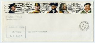 Falkland Is 1982 Post Conflict Msv Stena Inspector Cover With Paquebot Cancel