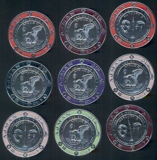 Ajman 14 Different Space Coin Issues,  Nh,  Vf