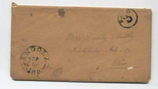 1855 Angola In Stampless Cover With Letter Content Re Travel [y4689]