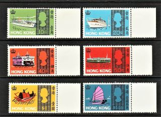 Hong Kong.  1968.  Eii Sea Craft Set.  Liner,  Junk,  Ferry,  Boat Etc.  Mnh.  Sg247 - 252