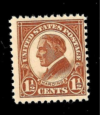 Us 1925 Sc 553 - 1 1/2 Cent W.  Harding Nh - Crisp Color