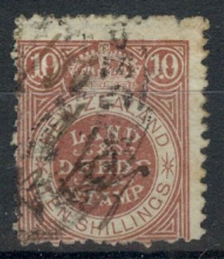 Zealand 10/ - Qv 1877 Lands & Deeds Revenue (id:95/d27815)