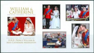 Bermuda 2011 William & Kate Royal Wedding Choice S/sheet Mnh