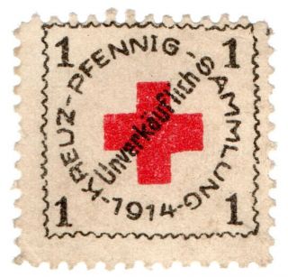 (i.  B) Germany (great War) Cinderella : Red Cross Fund 1pf