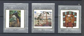 Canada Masterpiece Cdn Art 2,  3 & 4 Scott 1241,  1271 & 1310 Nh (bs13205a)