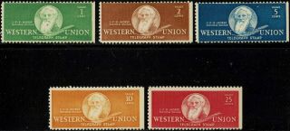 16t99 - 103 1940 1 To 25 Cent " Western Union Telegraph Co.  " Issues - Og/nh
