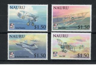 Nauru 2009 Naval Aviation Anniversary Set Um (mnh)