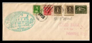 Dr Jim Stamps Us George Washington Bicentennial Air Mail Legal Size Cover 1932
