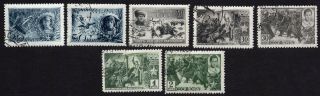 Ussr 1942 Set Of Stamps Zagor 730 - 736 Cv=13$