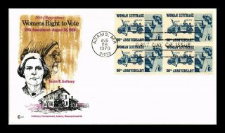 Dr Jim Stamps Us Womens Right To Vote Susan B Anthony Fdc Cover Craft Block