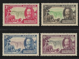 Southern Rhodesia Kgv 1935 Silver Jubilee Set Of 4 Unhinged Sg 31 - 34