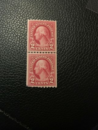 U.  S.  Stamp 1912 Scott 411 George Washington Nh.  Og Rare Pair