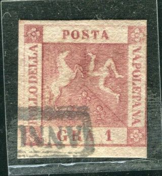 Italy Naples: 1858 Early Classic Imperf Issue Fine 1g.  Value,