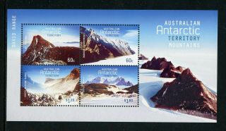 Australian Antarctic Territory Scott L171a Mnh S/s Antarctic Mountains Cv$8,