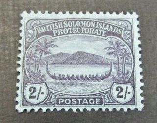 Nystamps British Solomon Islands Stamp 16 Og H $55
