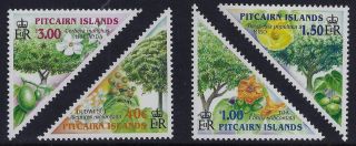 2002 Pitcairn Island Trees Set Of 4 Fine Mnh/muh