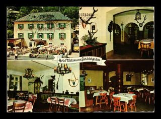 Dr Jim Stamps Hotel Watzmann Berchtesgaden Germany Continental Size Postcard