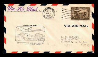 Dr Jim Stamps Edmonton North Battleford Airmail First Flight Canada Cover