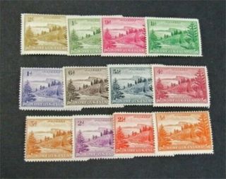 Nystamps British Norfolk Island Stamp 1 - 12 Og H $20