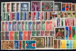 P123597/ Liechtenstein Stamps – Lot 1959 - 1984 Mnh 114 E