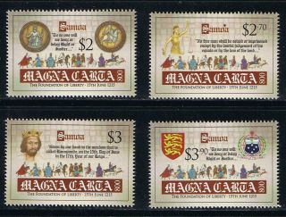 Samoa 2015 Magna Carta 800th Year Anniversary Postage Stamp Issue