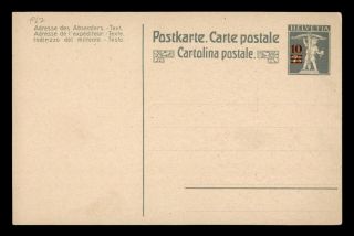 Dr Who Switzerland Vintage Postal Card Stationery Overprint C120938