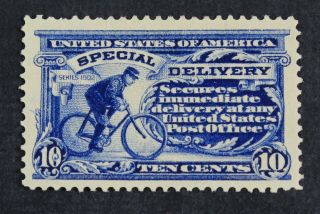Ckstamps: Us Special Delivery Stamps Scott E8 10c H Og Gum Crease Tiny Thin